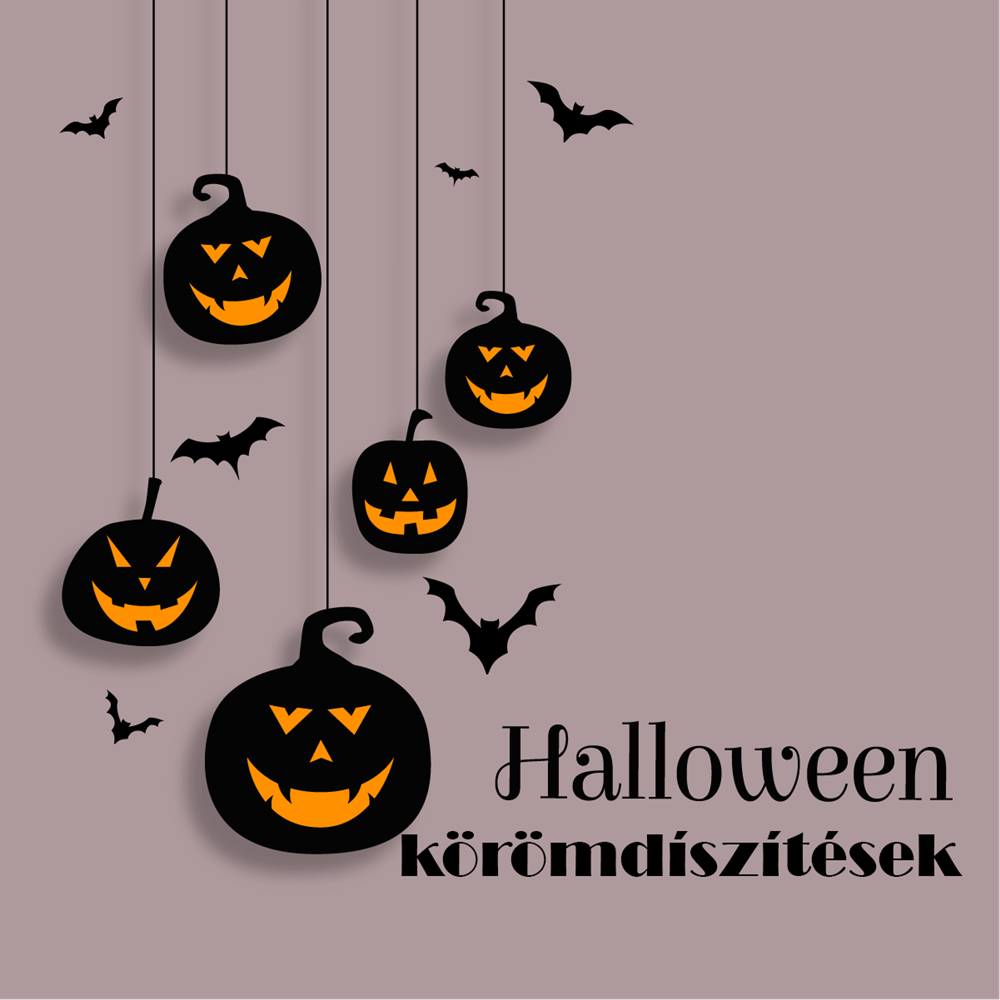 Halloweeni körömdíszítések