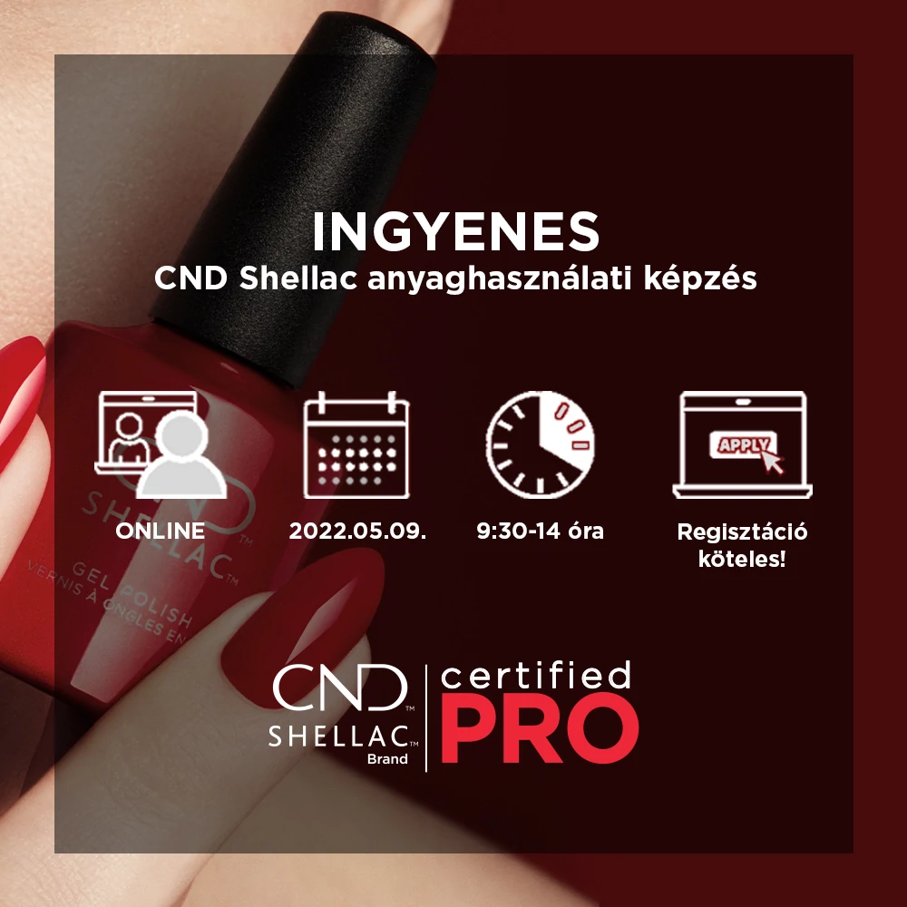 Ingyenes CND Shellac certified PRO képzés - neked, a szakembernek!