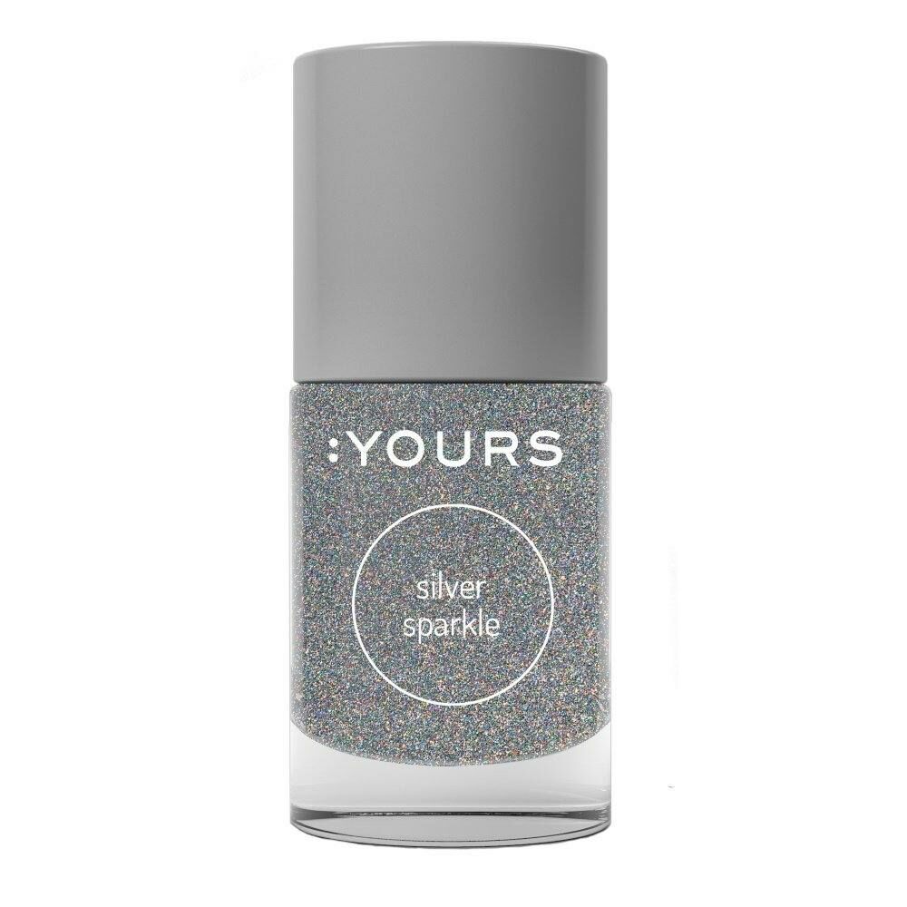  :YOURS Silver Sparkle nyomdalakk