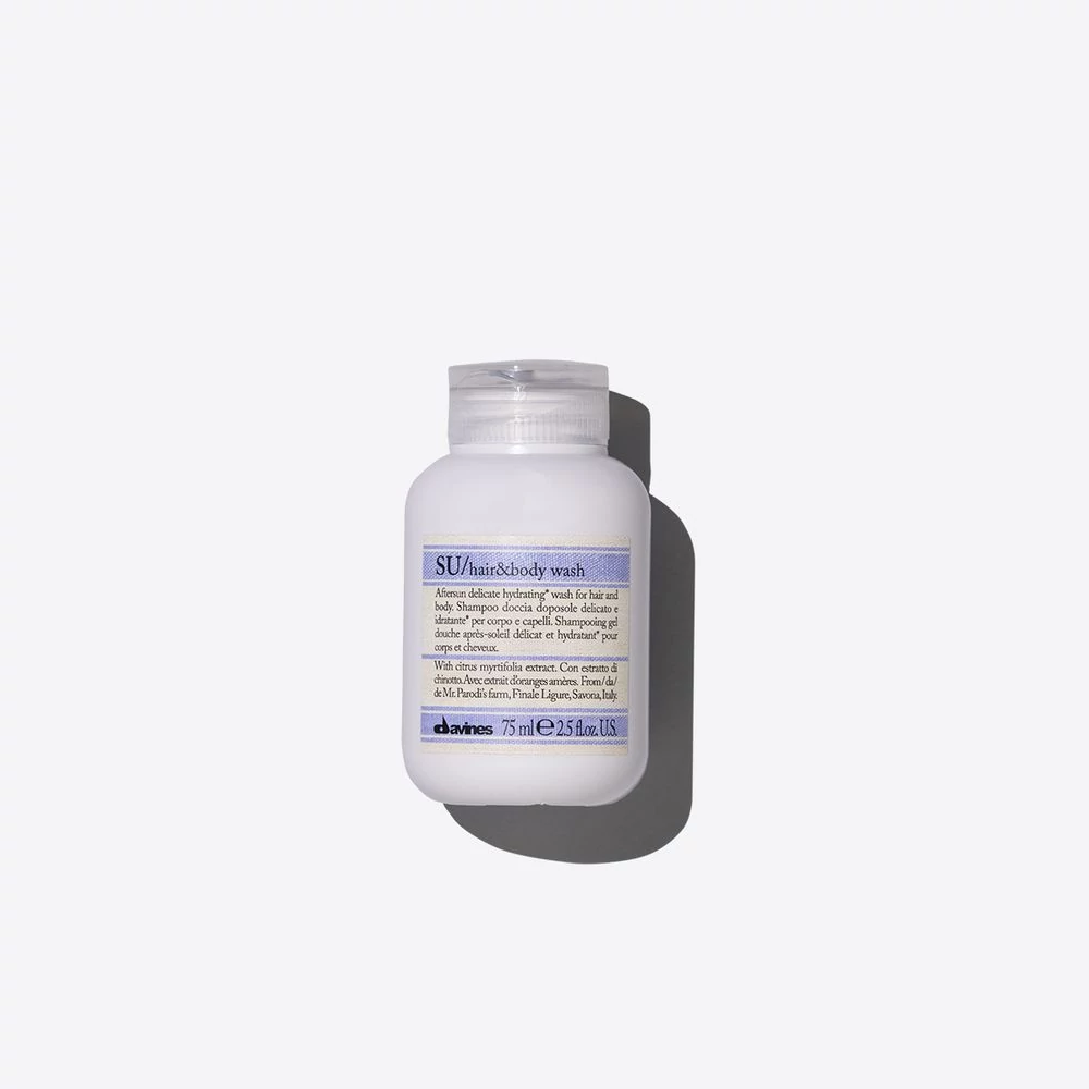 Davines SU Hair and Body Wash - Napozás utáni sampon és tusfürdő 75ML