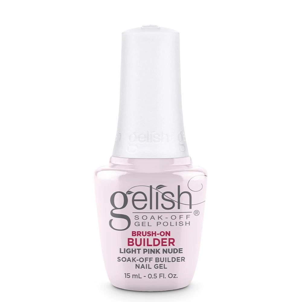 Gelish Brush-On Builder ecsetes építőzselé Light Pink Nude