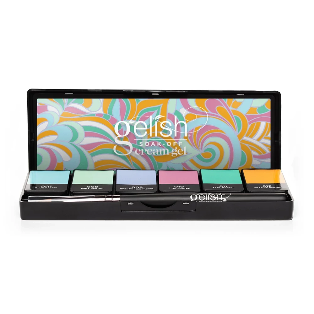 Gelish Cream Gel Palette színes gél lakk paletta Pretty Pastels