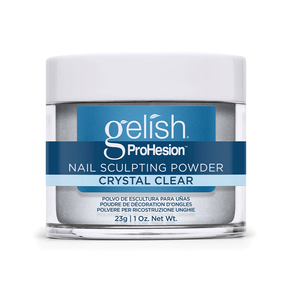 Gelish ProHesion por-folyadék műkörömépítő por Crystal Clear átlátszó 23g