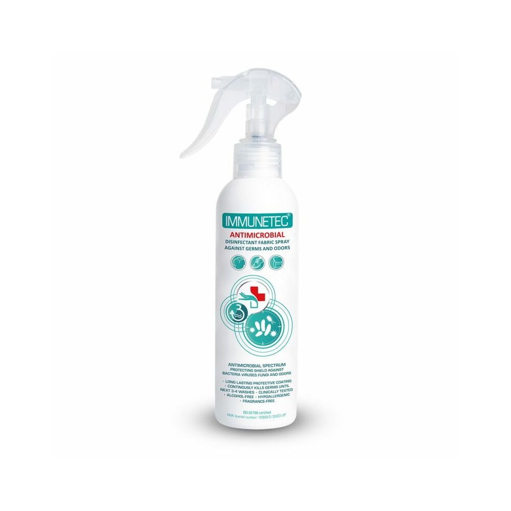 Immunetec Antimikrobiális Textil Impregnáló Spray – 200 ml