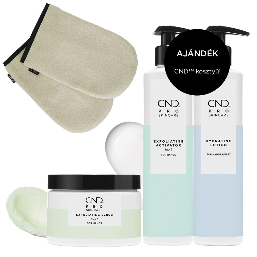 CND PRO Skincare Kézápoló csomag ajándék kesztyűvel