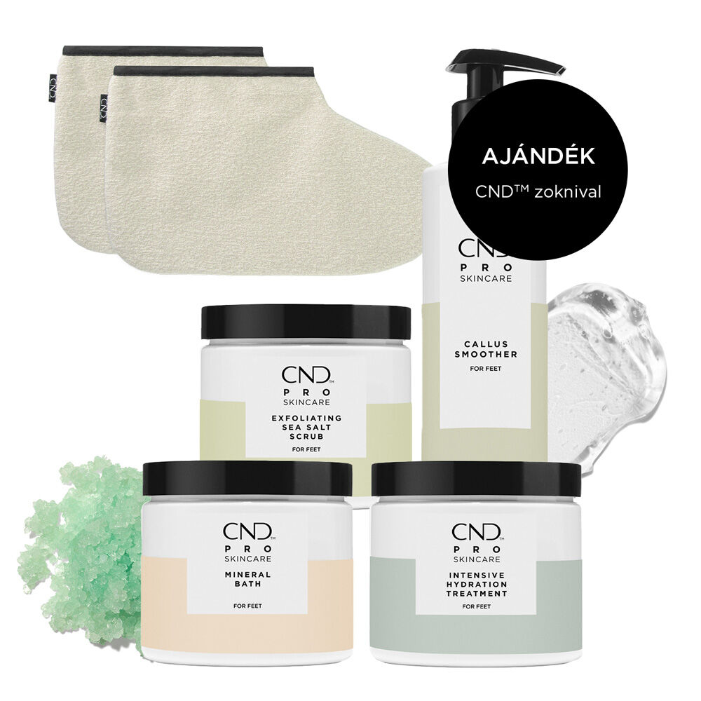 CND PRO Skincare Lábápoló csomag ajándék zoknival