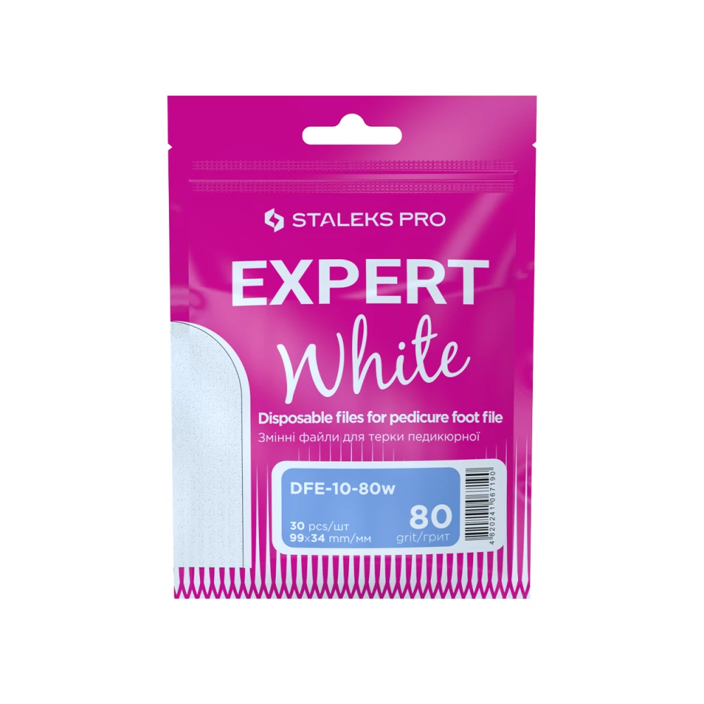 Staleks Öntapadós papír reszelő (pedikűrhöz) EXPERT 10 80 grit (30 db.)