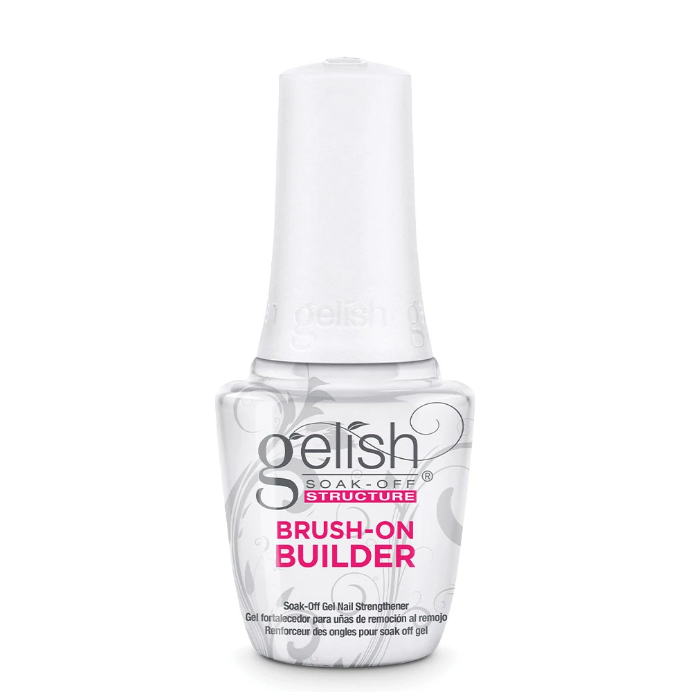 Gelish Brush-On Builder ecsetes építőzselé Clear (átlátszó)