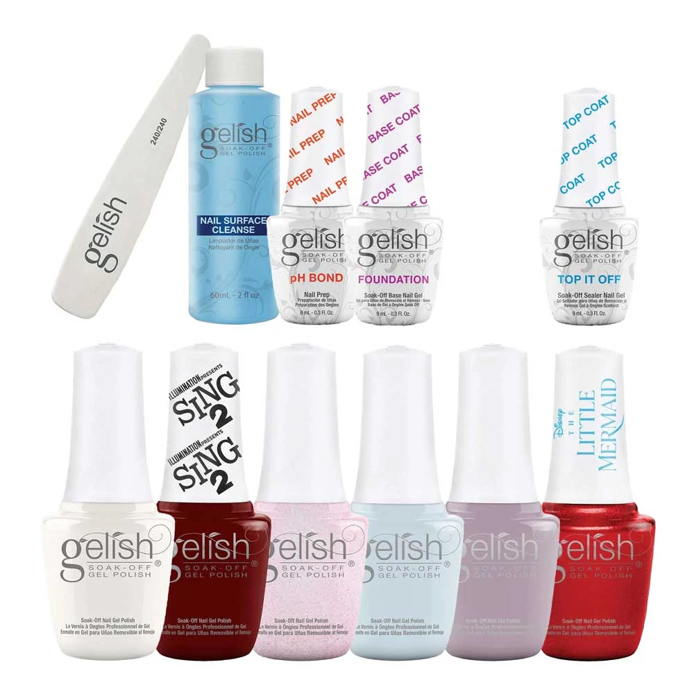 Gelish 9 ml géllakk Midi csomag