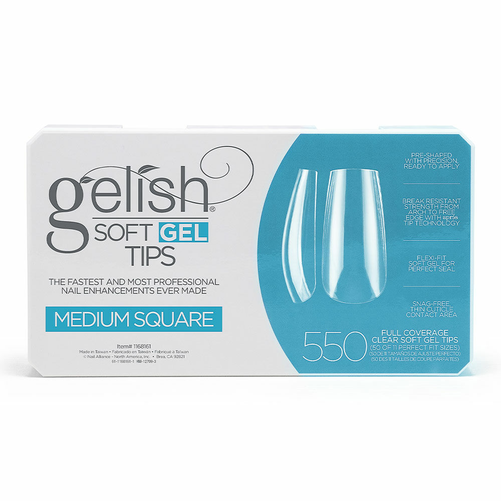 Gelish Soft Gel Medium Square tip (550 db)