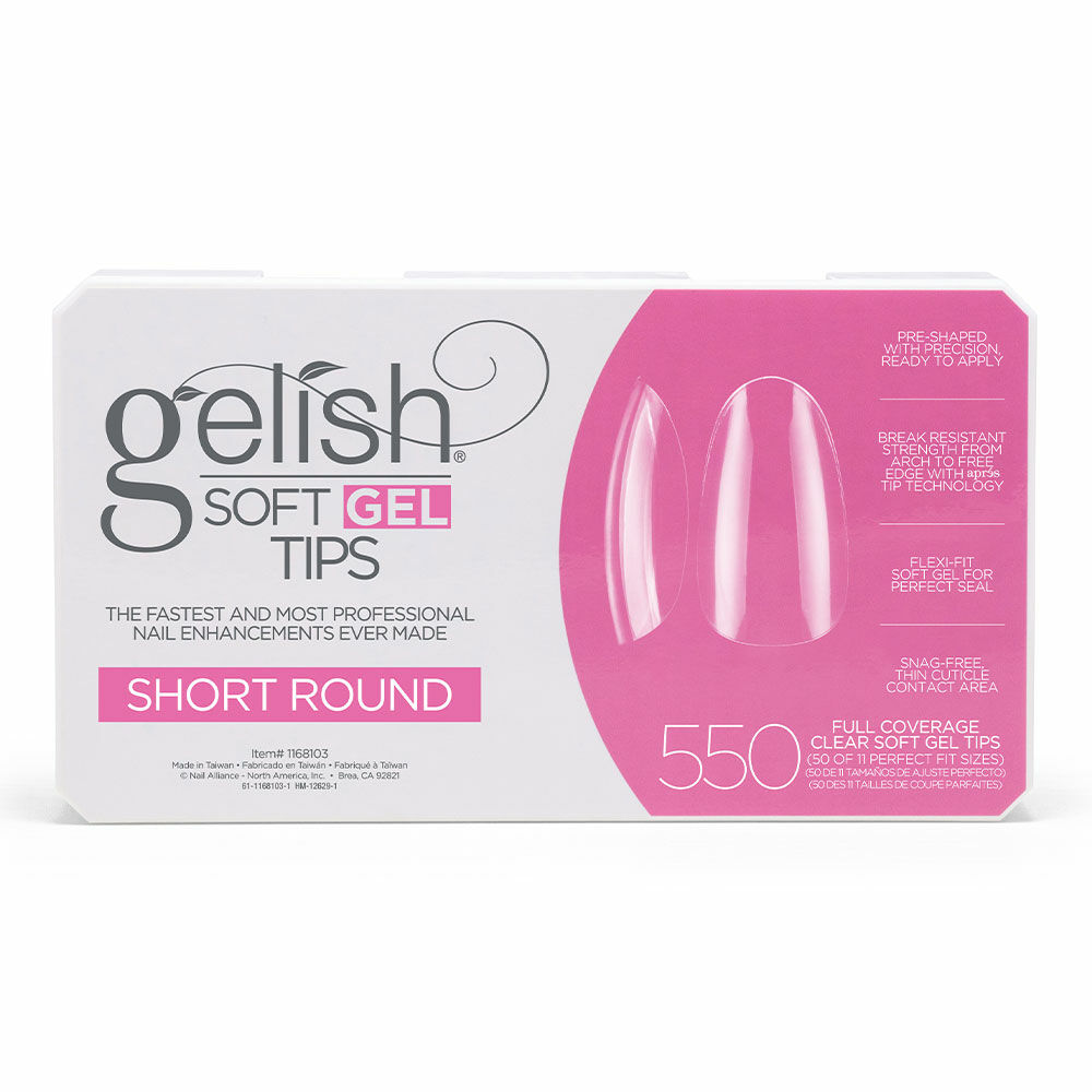 Gelish Soft Gel Short Round tip (550 db)