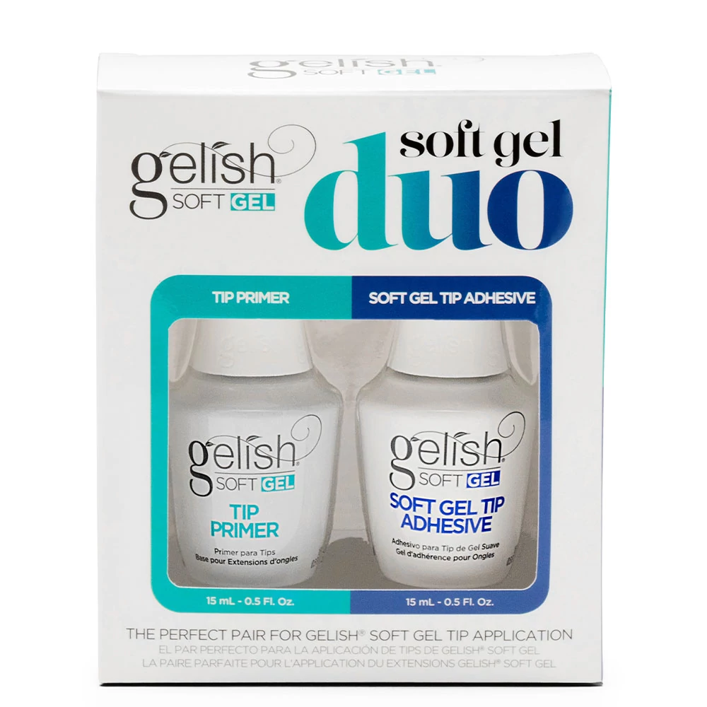 Gelish Soft Gel DUO Tip Primer 15ml and Adhesive 15ml