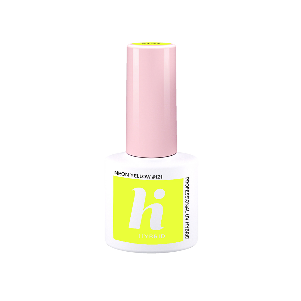 Hi Hybrid gél lakk Neon Yellow #121