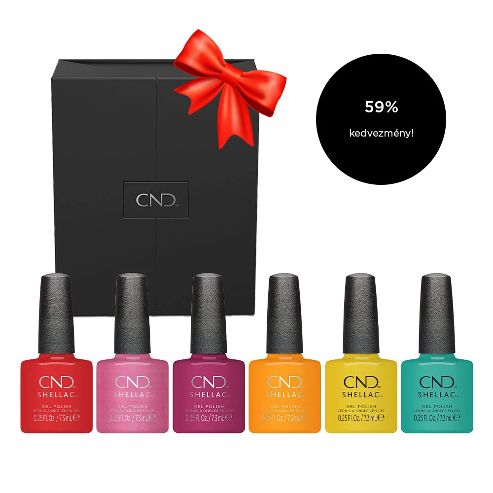  CND SHELLAC szett prémium dobozban