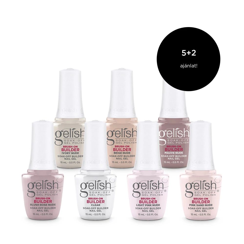 Gelish Brush-On Builder ecsetes építőzselé csomag