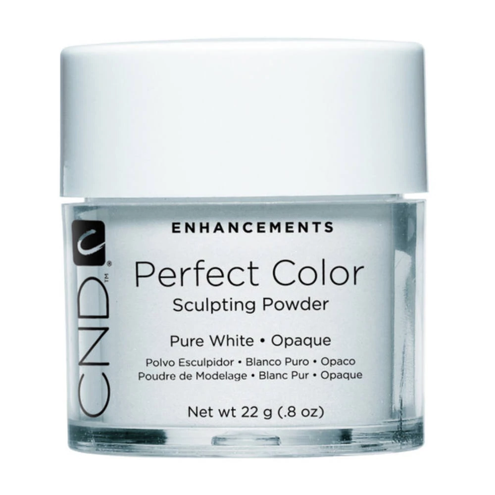 CND Perfect Color Pure White fehér építőpor 22g