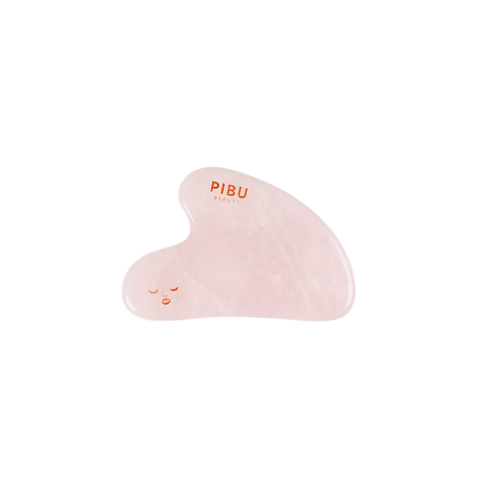 PIBU Perfect Gift For You rózsakvarc gua sha kő arcmaszkokkal