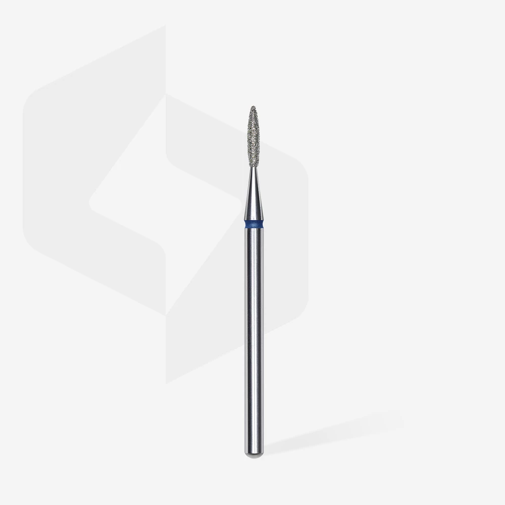 Staleks Gyémánt csiszolófej, kék, "flame" 1,6/8 mm