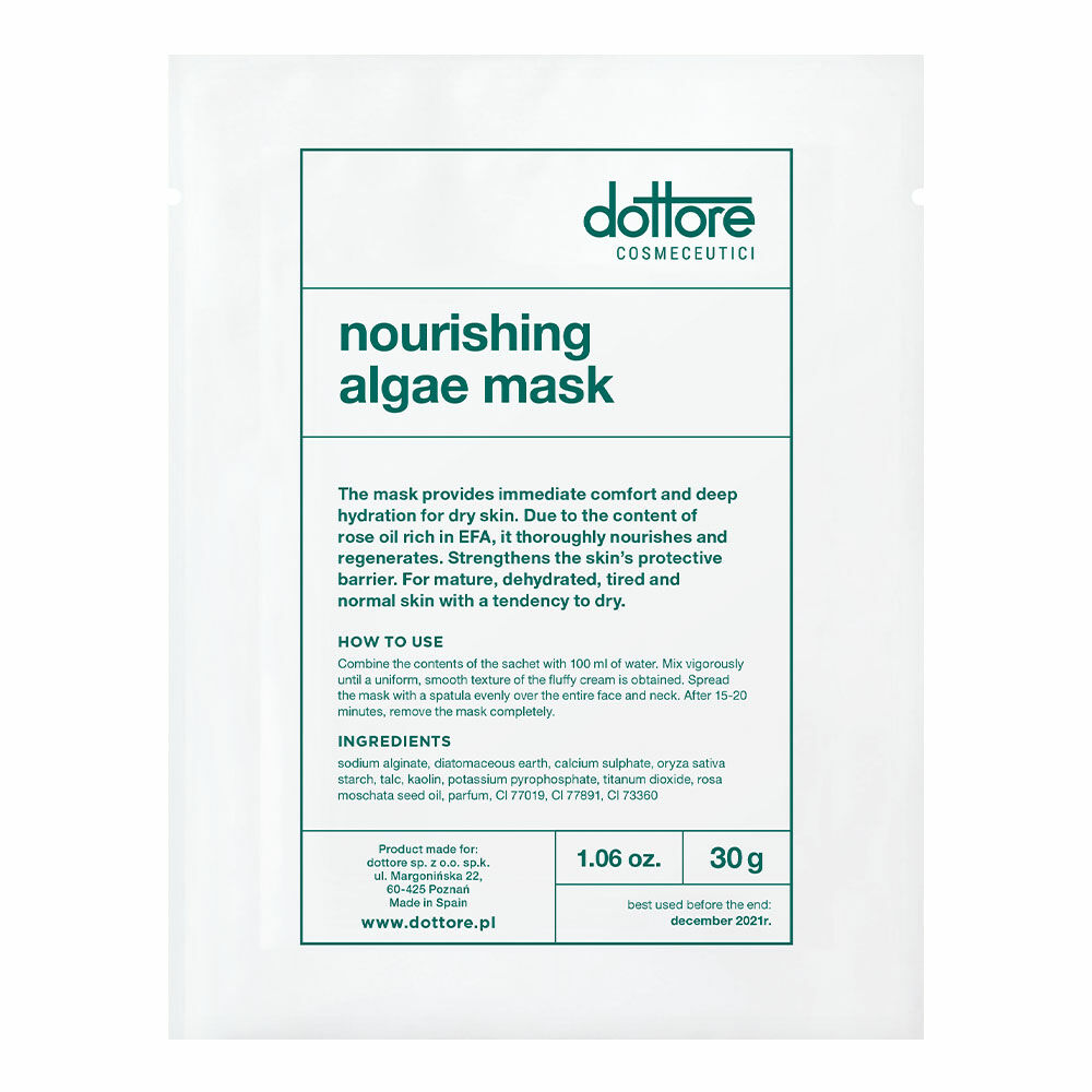 dottore nourishing mask - tápláló alga maszk 5 x 30g